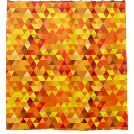 driehoekspatroon I + uw ideeën Douchegordijn (Voorkant)