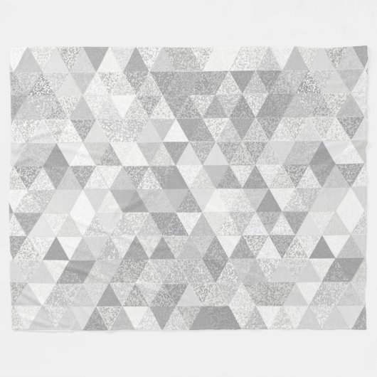  driehoekspatroon II + uw ideeën Fleece Deken (Voorkant (Horizontaal))