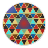  driehoekspatroon III + uw ideeën Keramische Knop (Voorkant)