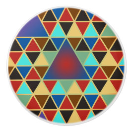  driehoekspatroon III + uw ideeën Keramische Knop