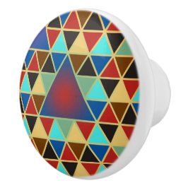 driehoekspatroon III + uw ideeën Keramische Knop