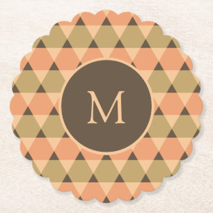 Driehoekspatroon Kartonnen Onderzetters