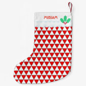 Driehoekspatroon Kleine Kerstsok (Achterkant)