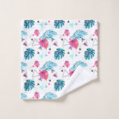 Driehoekspatroon tropisch lef bad handdoek (Wasdoekje)