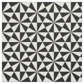 Driehoekspatroon zwart/wit stof (Swatch)