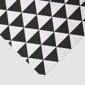 Driehoekspatroon zwart-wit tissuepapier (Detail)