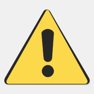 Driehoekswaarschuwingssticker Driehoek Sticker