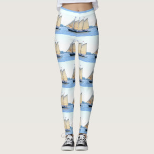 driekleppige schotel leggings