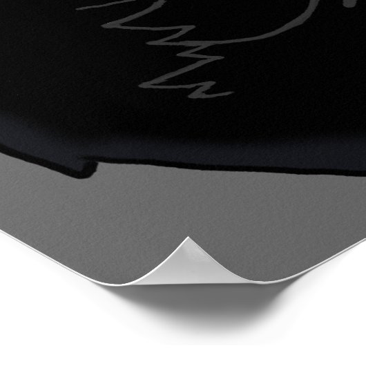 Driekleurenruw Poster voor coatingcollie afdrukken (Hoek)