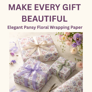Driekleurig Bloemige Inpakpapier | Elegante Tuinca