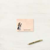 Driekleurige Basset Hound Post-it® Notes (Op bureau)