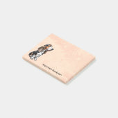 Driekleurige Basset Hound Post-it® Notes (Schuin)