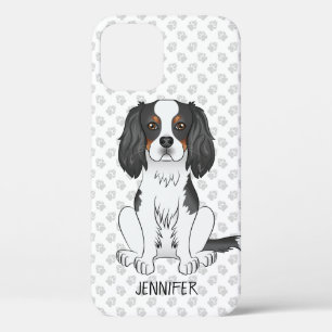 Driekleurige Cavalier King Charles Spaniel Hond & iPhone 12 Hoesje