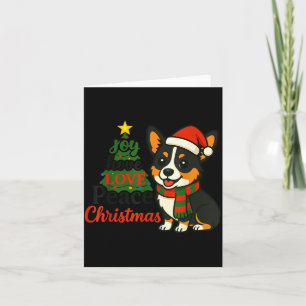Driekleurige Corgi Costuum Pjs Vreugde Hoop Liefde Kaart