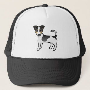 Driekleurige Jack Russell Terrier Hond met Gladde  Trucker Pet
