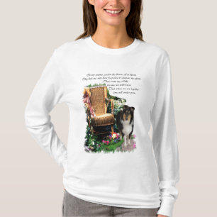 Driekleurige ruw collie-artikelen — cadeaus t-shirt