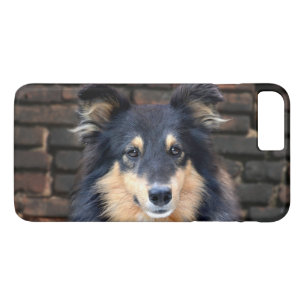 Driekleurige Sheltie gezicht iPhone 8 Plus / 7 Plus Hoesje