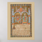 Driekoningen Kerst Middeleeuws manuscript Poster (Voorkant)