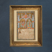 Driekoningen Kerst Middeleeuws manuscript Poster