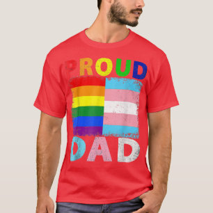 driekwart- en Gay Pride-regenboogvlag T-shirt