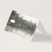 driekwart rustisch meer evergreens reflectie bruil kaart (Achterkant)