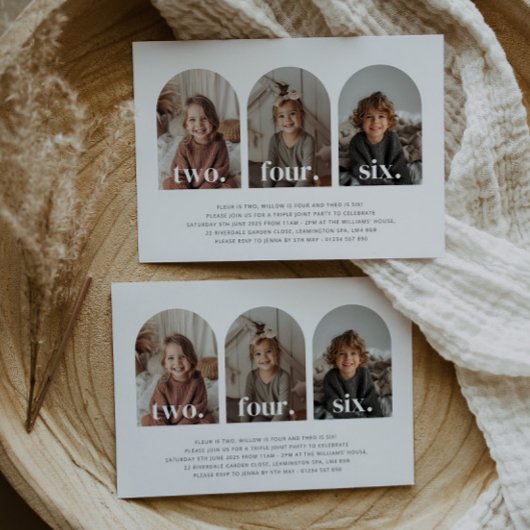 Drielandenschapsfoto verjaardag kaart