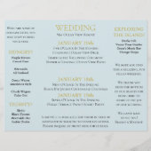 drieledig BRITSE Rustic Wedding Destination Event Flyer (Achterkant)