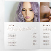 drieledige brochure voor gedroogde bloemen drieluik kaart (Binnenzijde eerst)