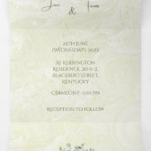  drieledige uitnodiging voor weddenschappen (Binnenkant midden)