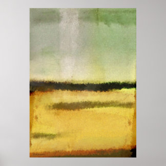 Drielelijns digitaal Abstract schilderen Poster