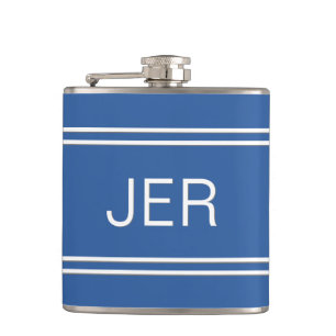 Drieletter initials gemonogrammeerde drank Royalbl Heupfles