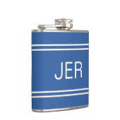 Drieletter initials gemonogrammeerde drank Royalbl Heupfles (Rechts)