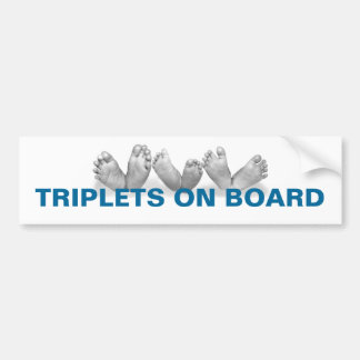 DRIELING AAN BOORD BUMPERSTICKER