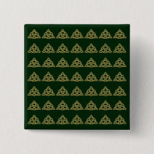 Drielingknoop Groene Knopen Vierkante Button 5,1 Cm