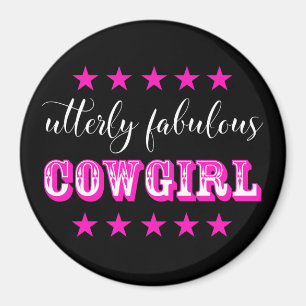 Driemaandelijks Fabulous "COWGIRL" Magneet