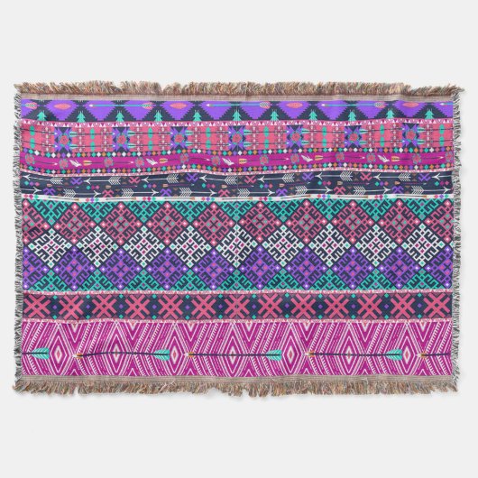 Driemaands Blanket/Tribal Patroon Deken (Voorkant)