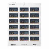 Driemuul Deer Bucks Adres Label (Full Sheet)