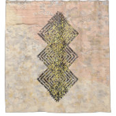 drieoogweefpatroon douchegordijn (Voorkant)