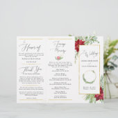 Driepanelenprogramma voor kerstfeestdagen (Staand voorkant)