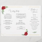 Driepanelenprogramma voor kerstfeestdagen (Achterkant)