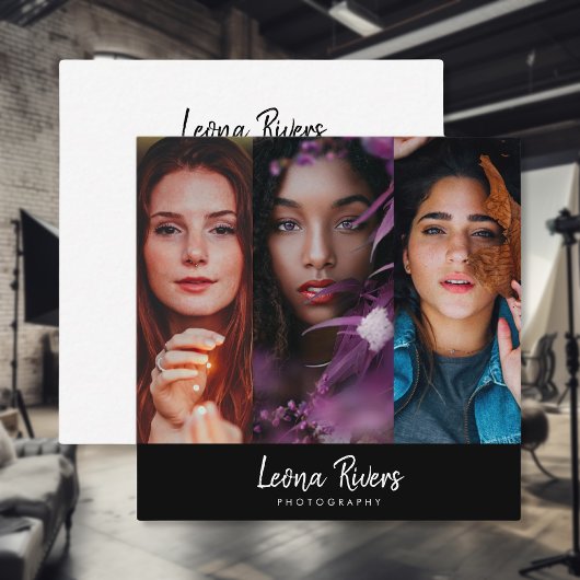 Drieportret QR Code Fotograaf Visitekaartje