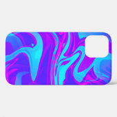 driepuntsdraai, paars blauw Case-Mate iPhone case (Achterkant (horizontaal))