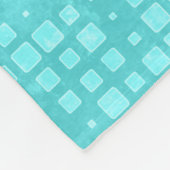 driepuntskleurenkleur met Aqua Tile Fleece Deken (Hoek)