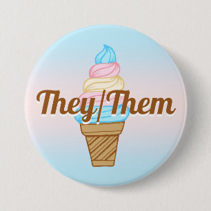  driepuntspionnen voor de interseksprijs ronde button 7,6 cm