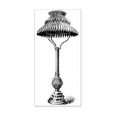 driepuntsstempel voor tafellicht rubberstempel (Afrduk)