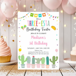 Driesta Fiesta Cactus Girl Birthday Kaart