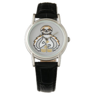 Drieteenige LUIAARD - Bedreigd dier - Horloge