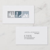 Drievierkantjes - Gebouwen Visitekaartje (Voorkant / Achterkant)