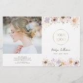 Drievoudig bloemen tweevoudig brochure (Voorkant)