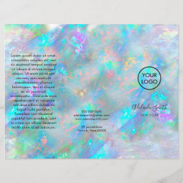 drievoudig brochure voor optische textuur